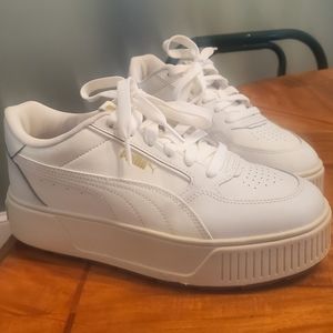 Puma Platform Karmen Rebelle White Sneakers 9.5 Womens